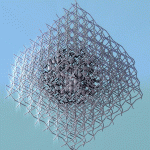 A glowing quantum dot integrated into a perovskite crystal matrix