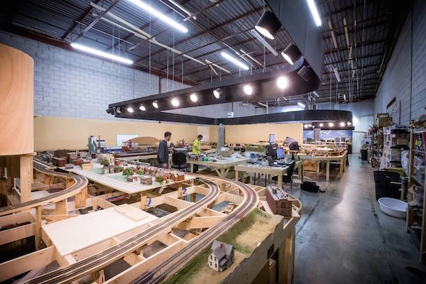 The team’s 370-square-metre warehouse facility in Mississauga, Ont. (Photo: Our Home & Miniature Land)
