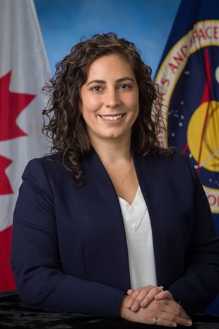 Kristen Facciol's official NASA portrait. (Credit: Robert Markowitz/NASA)