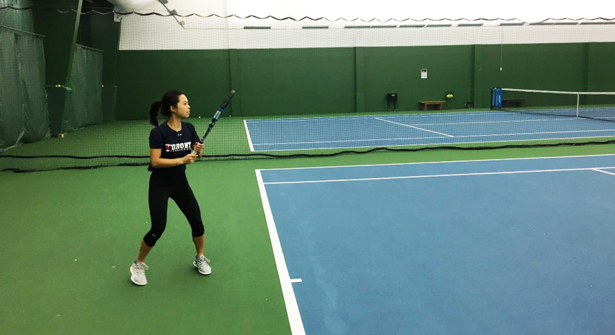 Kimberly Lai (Year 4 EngSci) is passionate about tennis and makes the sport a vital part of her strategy for keeping healthy both mentally and physically. (Courtesy: Kimberly Lai)