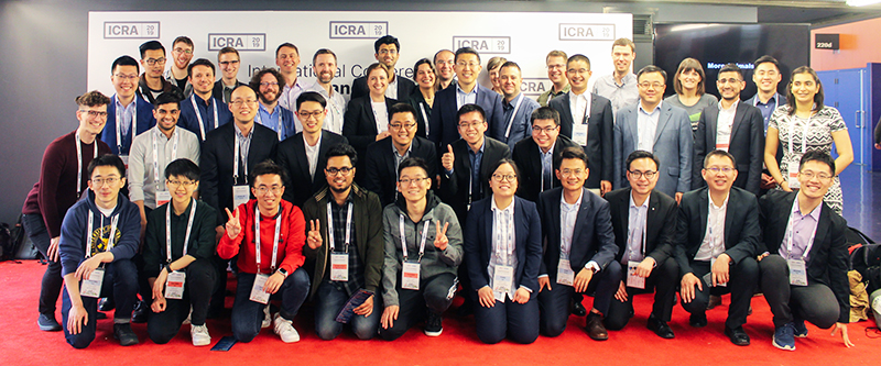 Forty members of the Robotics Institute attended the 2019 IEEE International Conference on Robotics and Automation (ICRA) in Montreal, Que., one of the most prestigious venues for global robotics research. (Photo courtesy of the Robotics Institute)