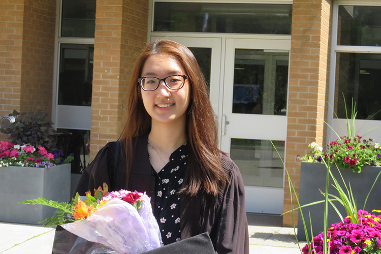 Jane Hwang finished high school with a bang, having to do her school and piano exams at the same time (photo courtesy of Jane Hwang)