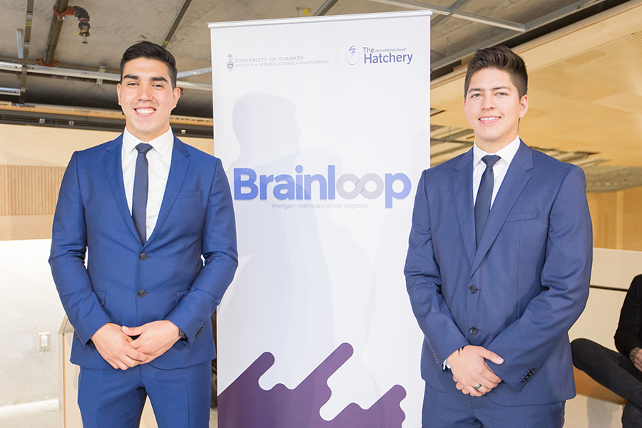 Brainloop members Juan Egas and Esteban Arellano. (Photo: Ben Ouyang)