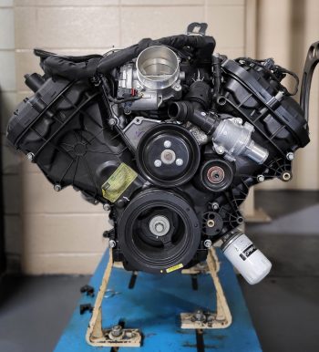 The Carbon Fibre-Composite 5.0L Engine Timing Cover introduces a new sustainable material into the automotive industry. (Photo: Dr. Jimi Tjong/Ford Canada)
