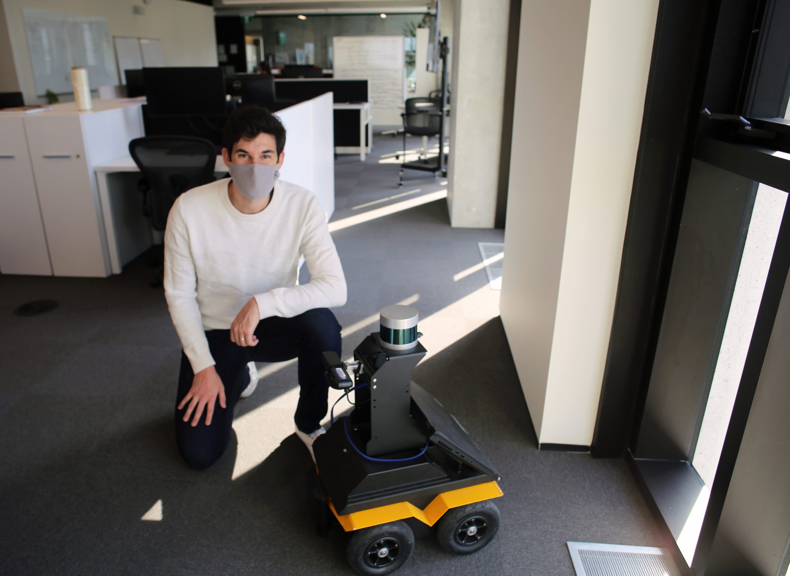 Image link to UTIAS researchers design socially aware robots to move safely around people