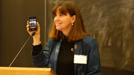 At U of T, Catherine Coleman takes a call from space