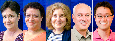 Linda Espeut, Karen Irving, Jayne Leake, Jaro Pristupa, Joe Wong