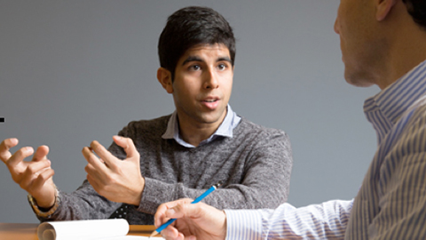 Deep Prasad with Professor Joseph Orozco