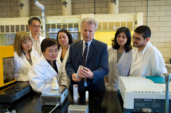 Professor Levente Diosady and his team 