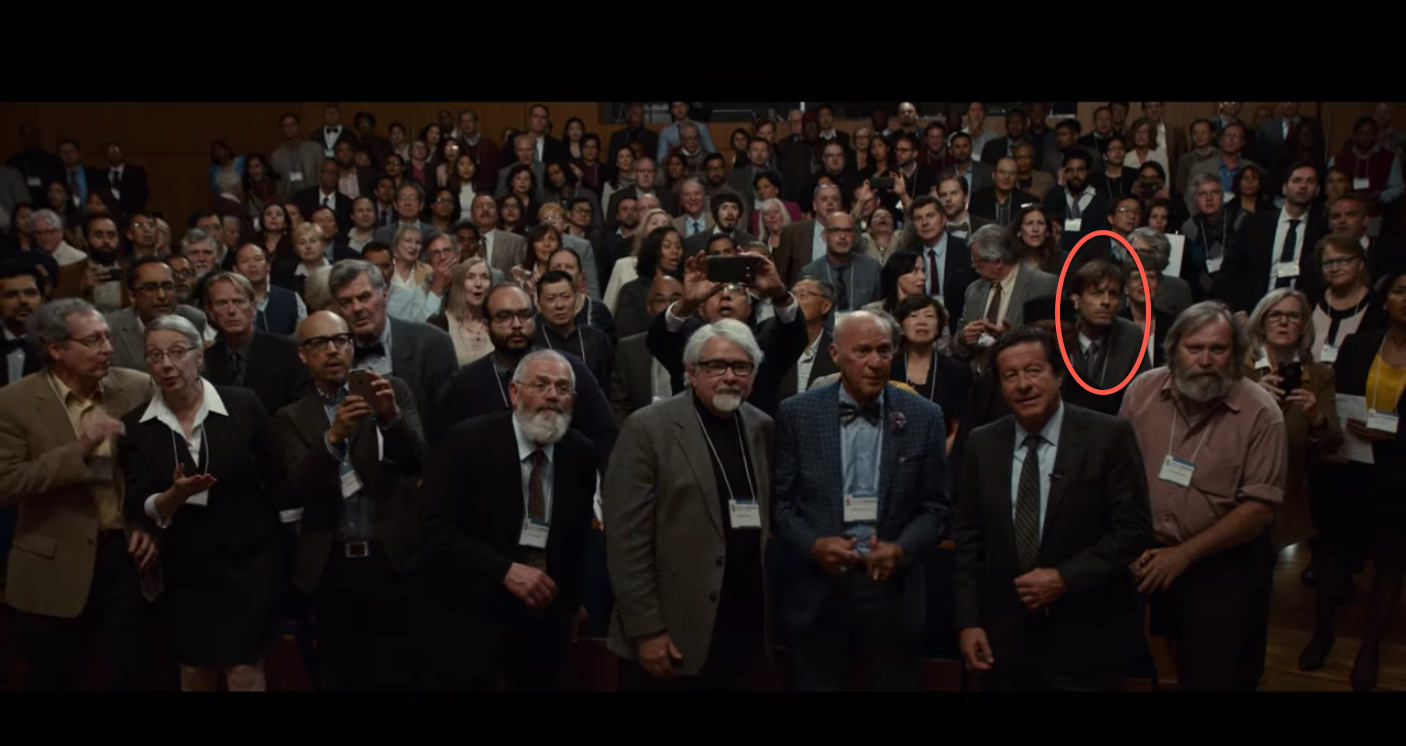Professor Mark Kortschot (ChemE) appears in a scene from the film <em>Downsizing</em>.
