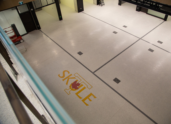 A view of the Engineering Society Arena, taken from the building’s first floor. (Photo: Laura Pedersen)