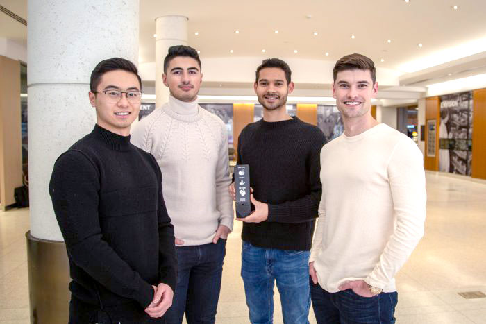 The creators of the Fian Bar, from left: Michael Wu, Parham Chinikar, Marawan Gamal and Luke Kyne (Photo: Erin Howe)