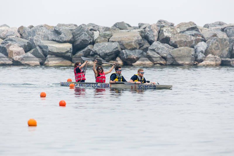 Students participating in the 2015 Canadian National Concrete Canoe Competition (CNCCC)