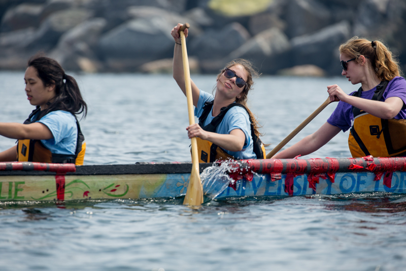 Students participating in the 2015 Canadian National Concrete Canoe Competition (CNCCC)