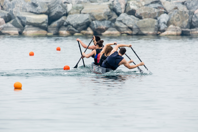 Students participating in the 2015 Canadian National Concrete Canoe Competition (CNCCC)