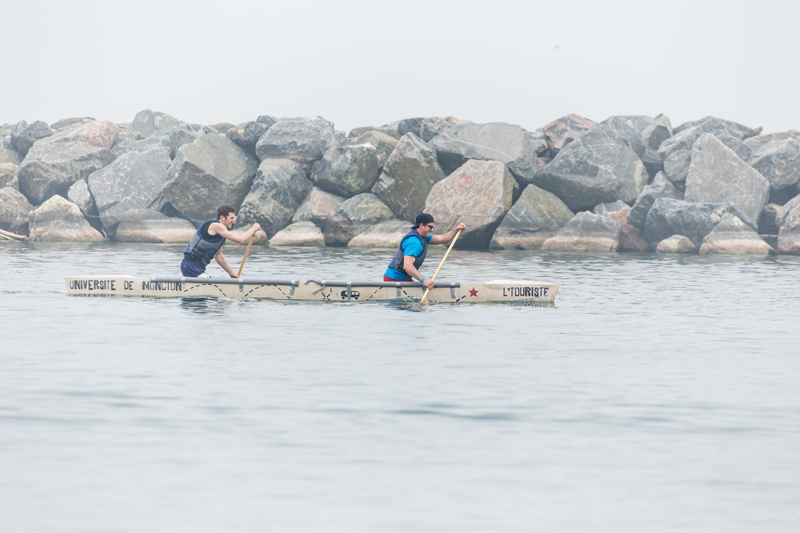 Students participating in the 2015 Canadian National Concrete Canoe Competition (CNCCC)