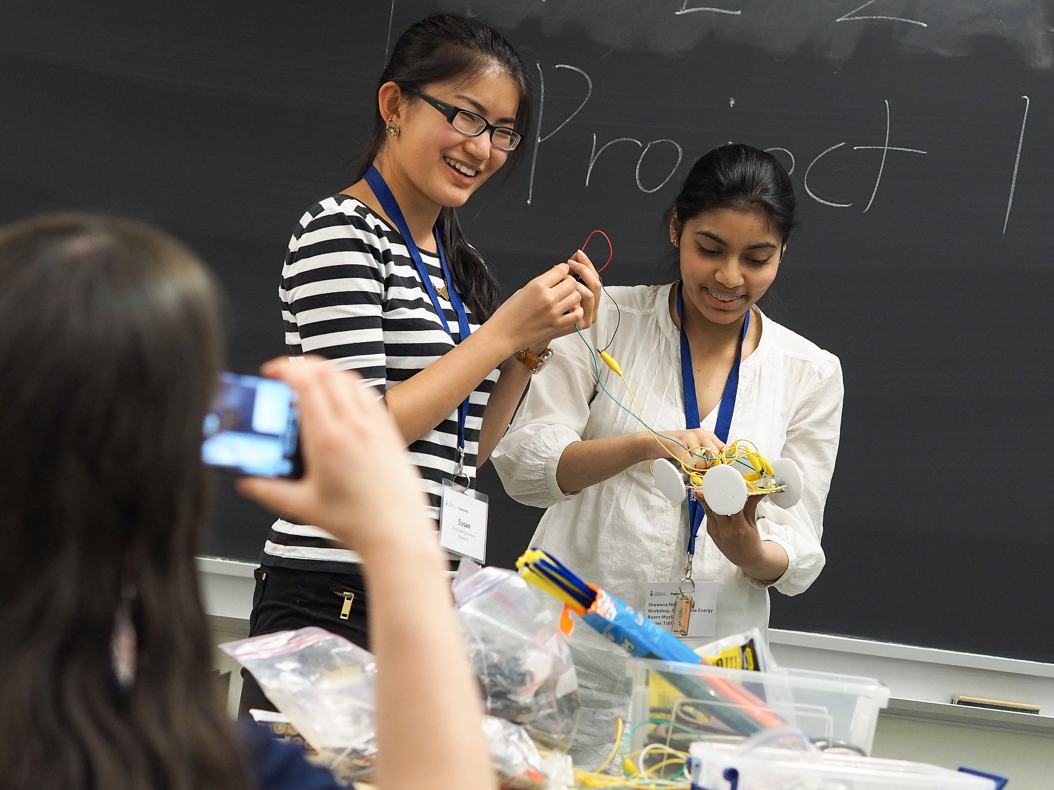 Students at Girls Leadership in Engineering Experience (GLEE)