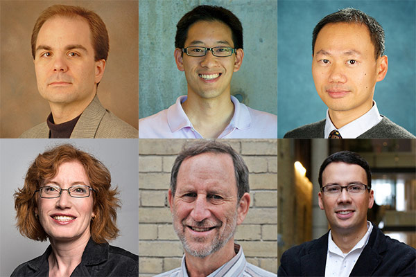 Professors Christopher Beck (MIE), Timothy Chan (MIE), Ben Liang (ECE), Heather MacLean (CivE), Paul Milgram (MIE) and David Sinton (MIE)