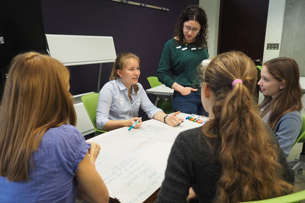 More than 70 top female high school students from across the GTA came to hear from current students and faculty about all engineering has to offer. (Photo: Roberta Baker)