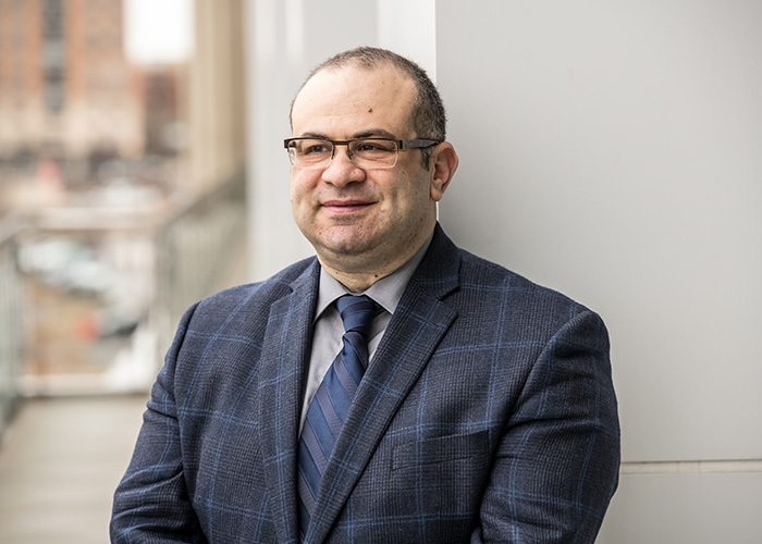Professor Amr Helmy (ECE) recently received funding from the Government of Canada to upgrade today’s fiber-optic gyroscopes using quantum sensing technology. (Photo courtesy of Amr Helmy)
