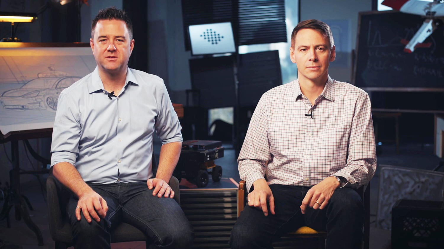U of T Engineering Professors Jonathan Kelly and Steven Waslander (both UTIAS) are the instructors behind a new set of online courses on programming self-driving cars. (Image courtesy Coursera)