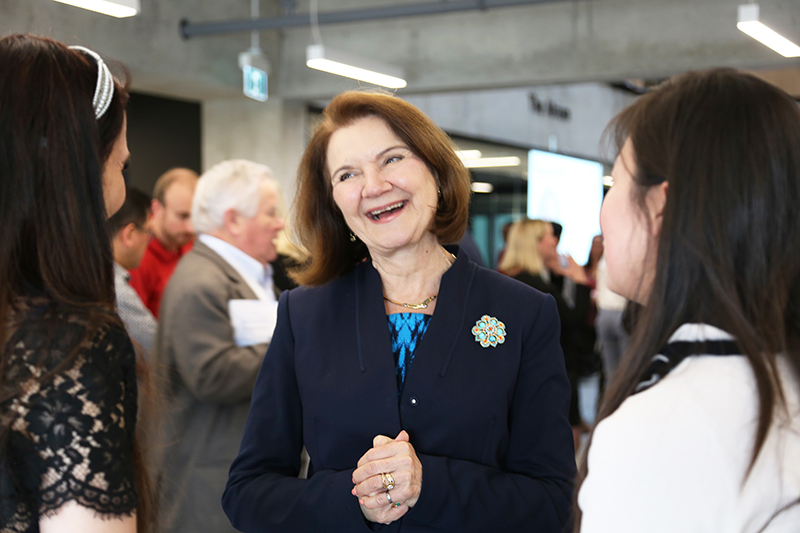 Dean Cristina Amon at the 12th annual Celebrating Engineering Excellence event. (Photo: Liz Do)