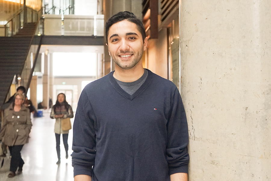 ECE PhD candidate Samer Henry is the recipient of the Course Instructor Teaching Excellence Award, conferred to only one graduate student across the University of Toronto. (Photo: Neda Demiri)