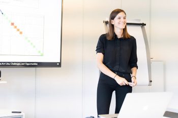 Professor Alison Olechowski (MIE, ILead) is among seven U of T Engineering researchers who received infrastructure funding by the CFI JELF. (Photo: Josef Oehmen)