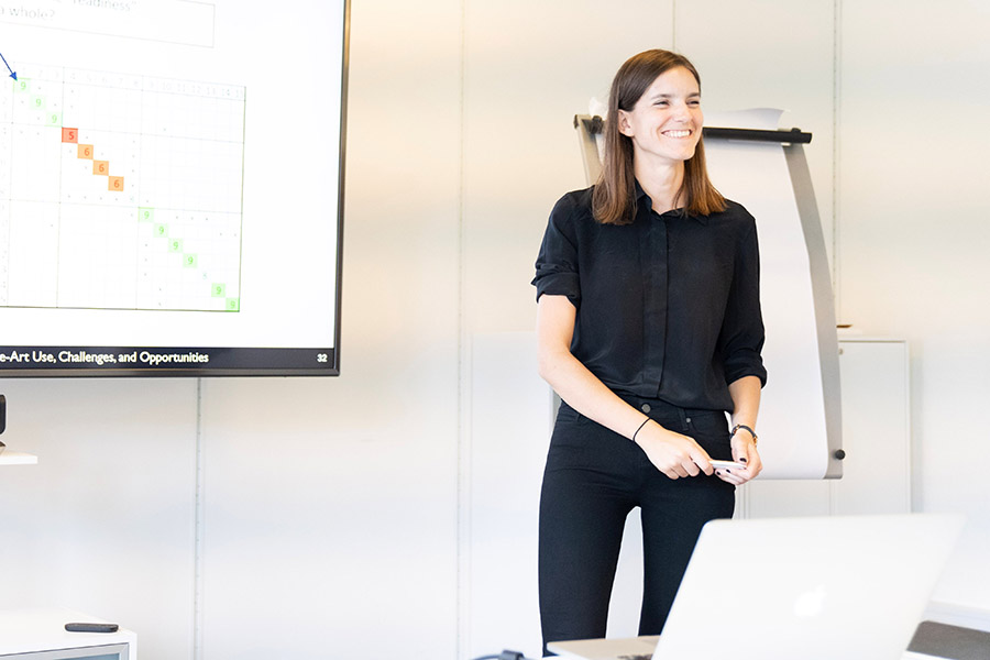 Professor Alison Olechowski (MIE, ILead) is among seven U of T Engineering researchers who received infrastructure funding by the CFI JELF. (Photo: Josef Oehmen)