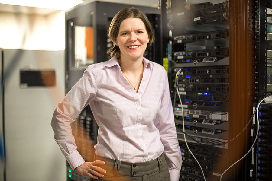 Natalie Enright Jerger (ECE) is considered a worldwide expert in “on-chip” networks (Photo: Roberta Baker)