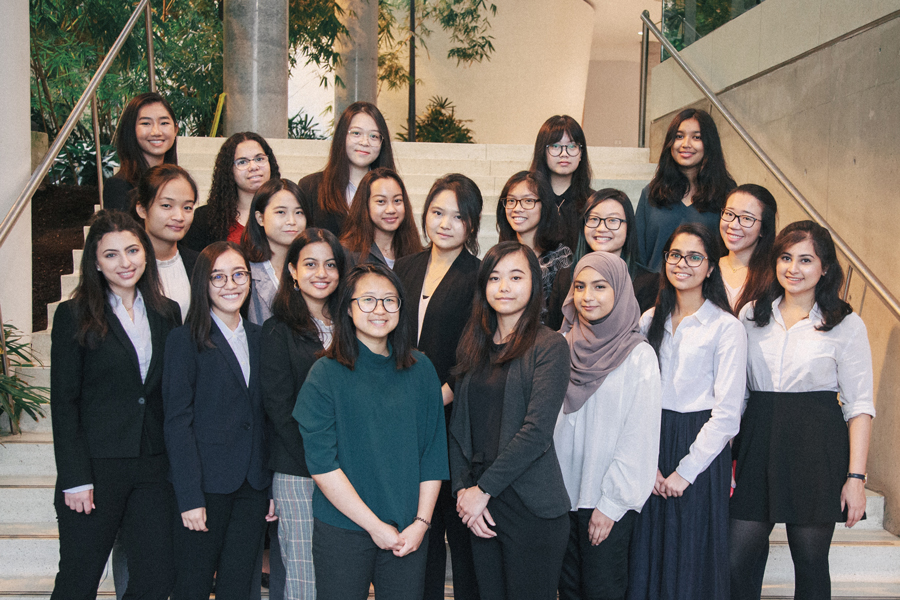 The organizing committee of the WISE National Conference 2020; conference chair Amna Majeed is not pictured. (Photo: Danny Zhang)