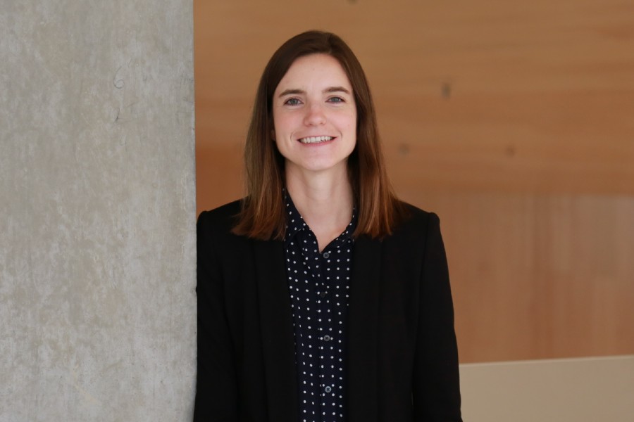 Alison Olechowski (MIE, ISTEP) studies the future of work and how engineering teams reach reliable decisions when designing new products. (Photo: Pam Walls) 