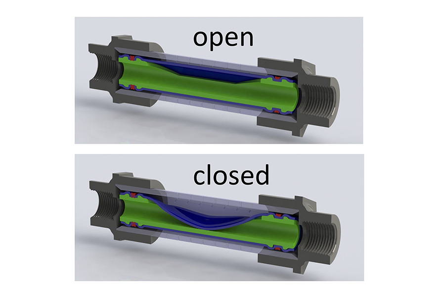 This simple plastic valve can be used to restrict the flow of water and neutralize the effect of a household water pump. (Image: David Meyer)