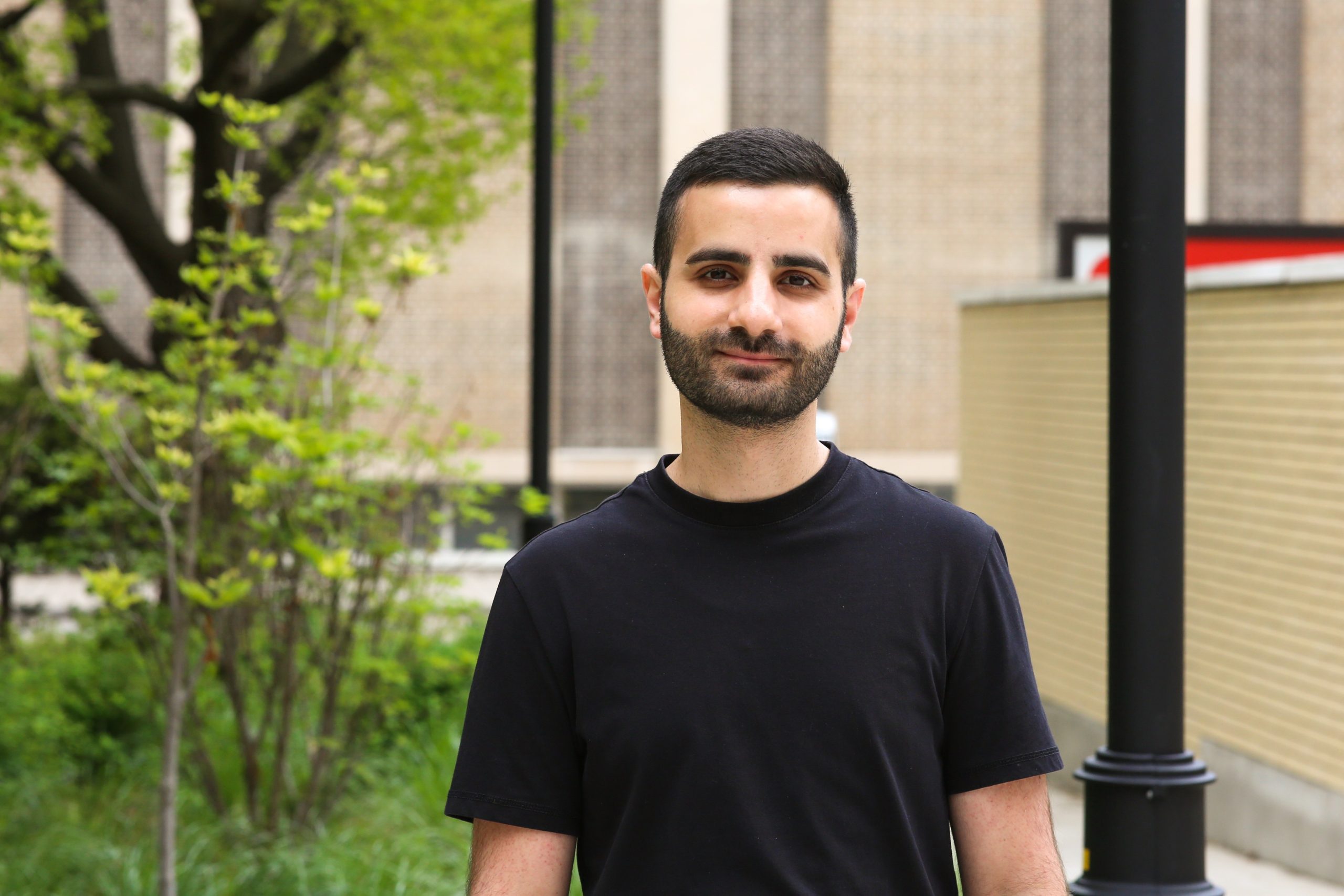 Edmund Shalhoub (MSE 2T2) came to Canada in 2017 as a Syrian refugee. (Photo: Safa Jinje) 