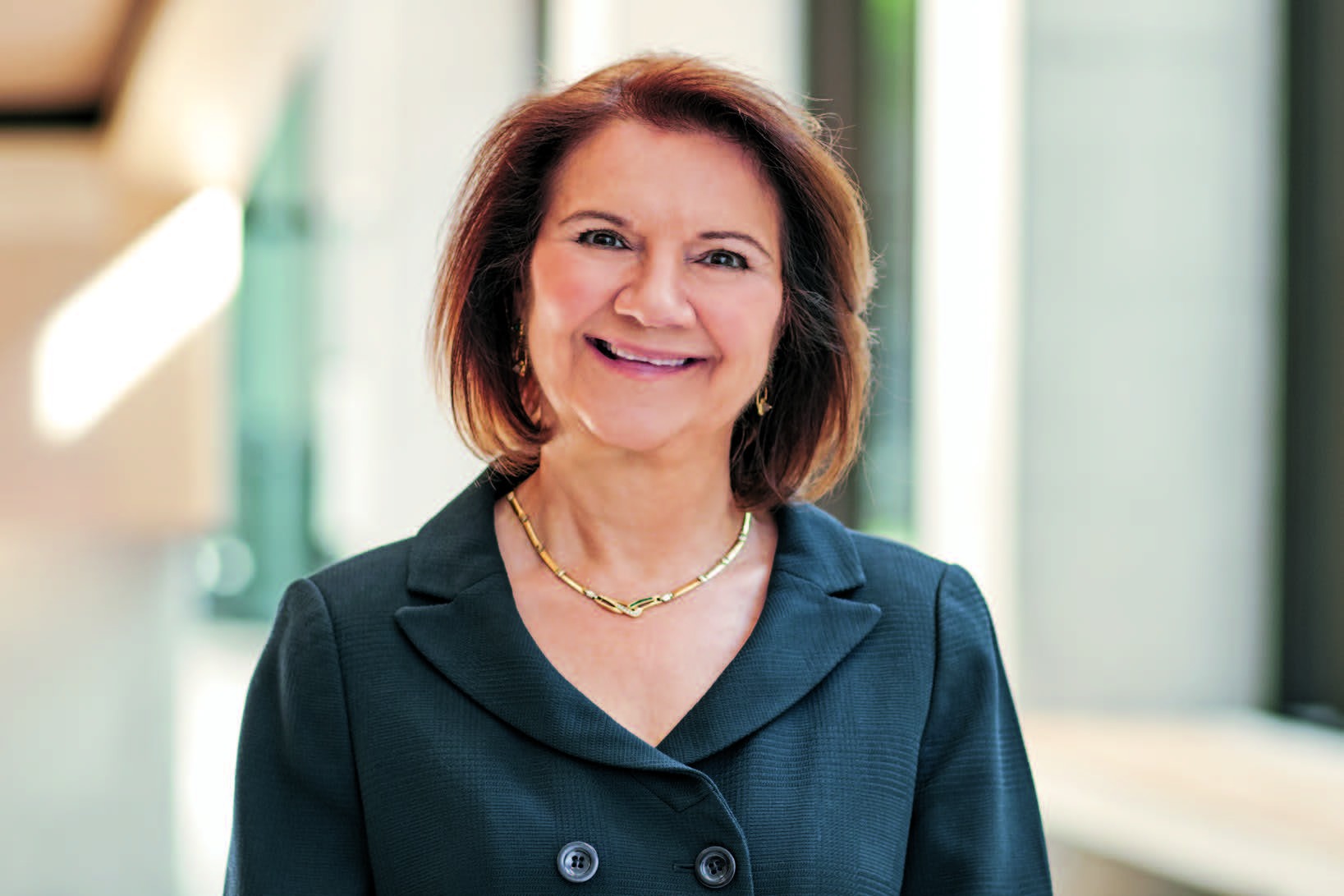Woman smiling