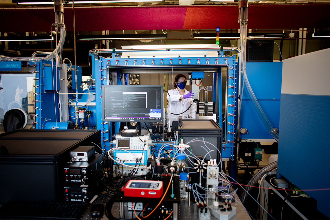 Robotics in a chemistry lab