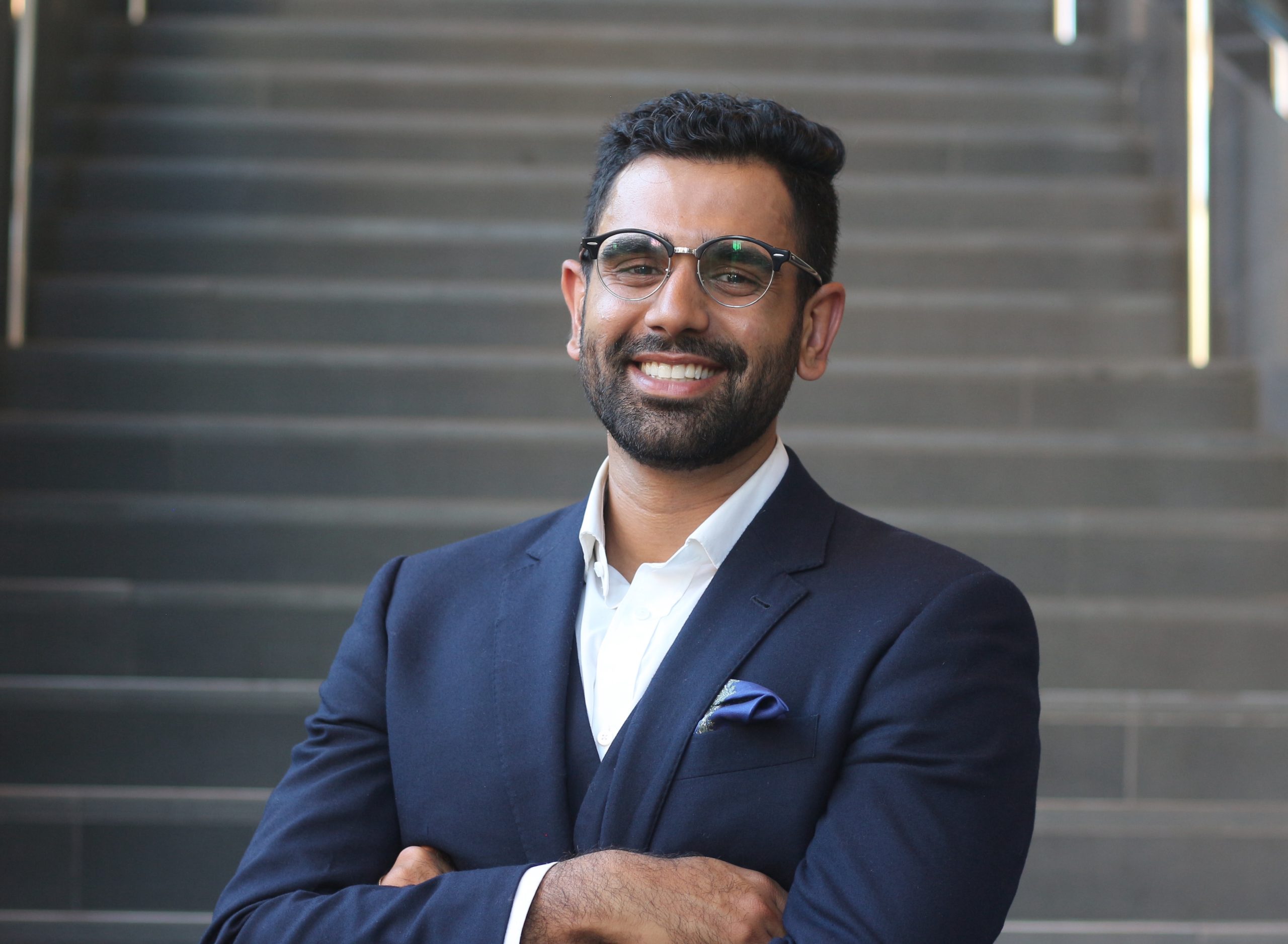 Joseph Sebastian (BME PhD candidate) is one of 15 students from across U of T selected for the second-ever round of the Connaught PhDs for Public Impact Fellowship Program. (Photo: Leanna Lui) 