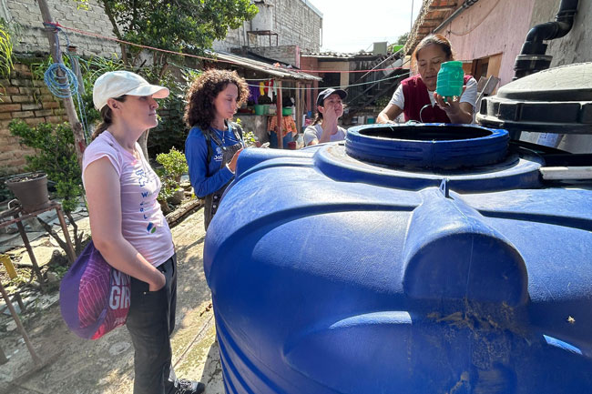 Professor Amy Bilton and her team in Guadalajara, Mexico