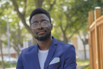 Image link to IBET Momentum Fellow Olanrewaju Adetunji aims to advance bioprocessing technology to address environmental and health-care challenges