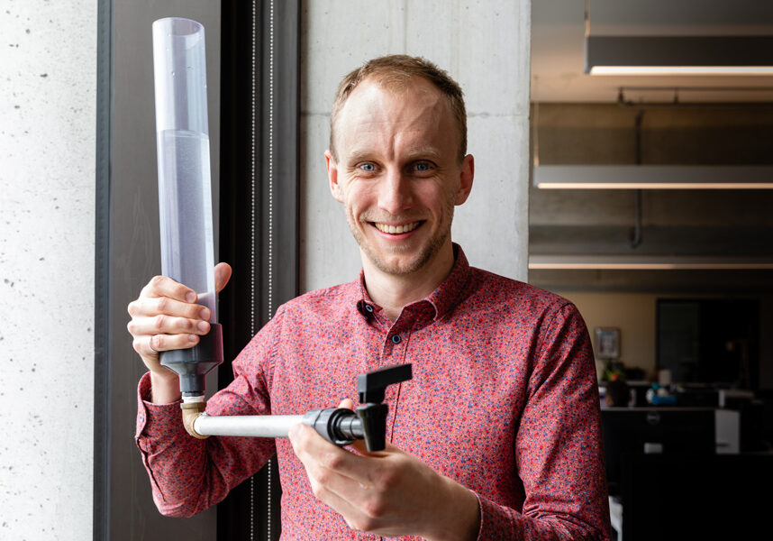 Professor David Taylor analyzes the impact of intermittent water systems, as well as other water distribution technologies, on public health. (Photo: Roberta Baker)