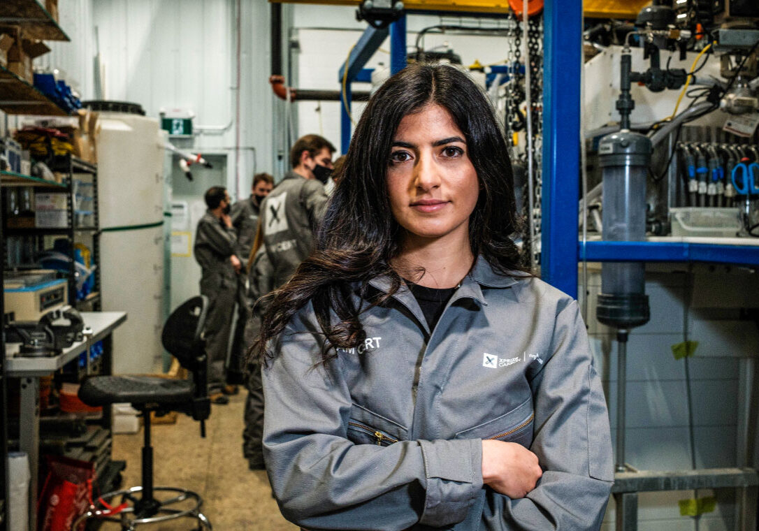 Christine Gabardo, co-founder and technology director at U of T startup CERT Systems, is using electrochemistry "to tackle one of our world’s biggest challenges, which is climate change.” (Photo: Schatzypants Inc)