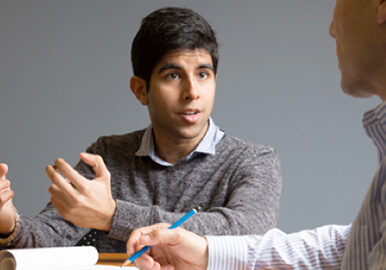 Deep Prasad with Professor Joseph Orozco