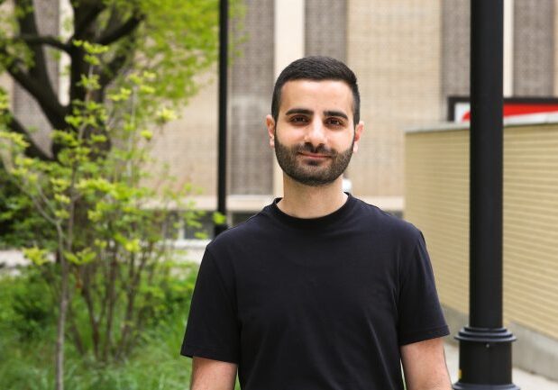 Edmund Shalhoub (MSE 2T2) came to Canada in 2017 as a Syrian refugee. (Photo: Safa Jinje) 
