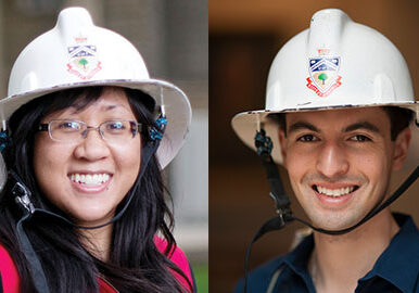 Passing of the torch: Former University of Toronto Engineering Society (EngSoc) president Teresa Nguyen and current EngSoc president Ernesto Diaz Lozano Patiño. (Photos: EngSoc)