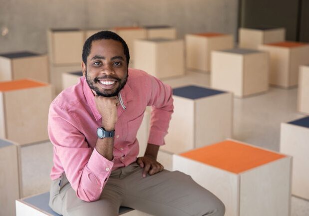 As the Inclusion & Transition Advisor, Mikhail Burke helps to empower students toward a more well-rounded university experience. (Photo: Laura Pedersen).