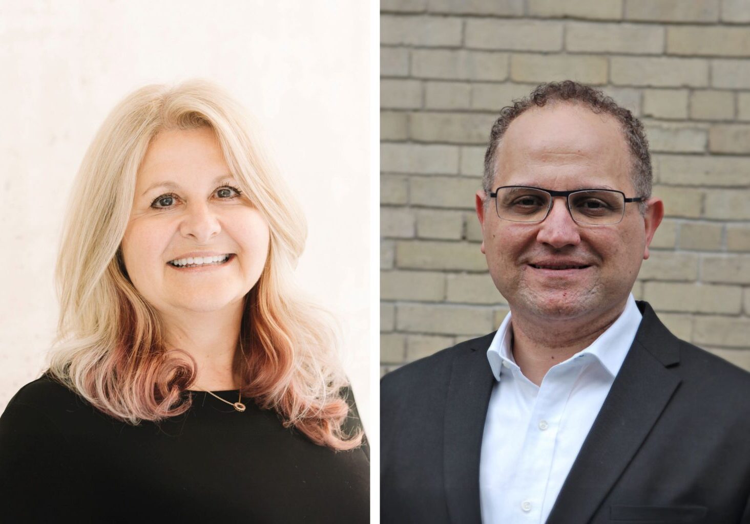 Left to right: Professors Cindi Morshead and Hani Naguib led research to develop a flexible, biodegradable electrode capable of stimulating neural precursor cells (NPCs) in the brain. (photos courtesy of Professors Cindi Morshead and Hani Naguib)