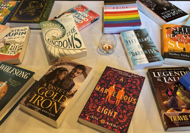 Books from QueerSphere's lending library