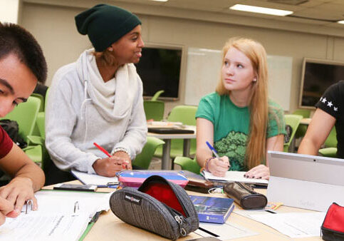 Students testing out TEAL program